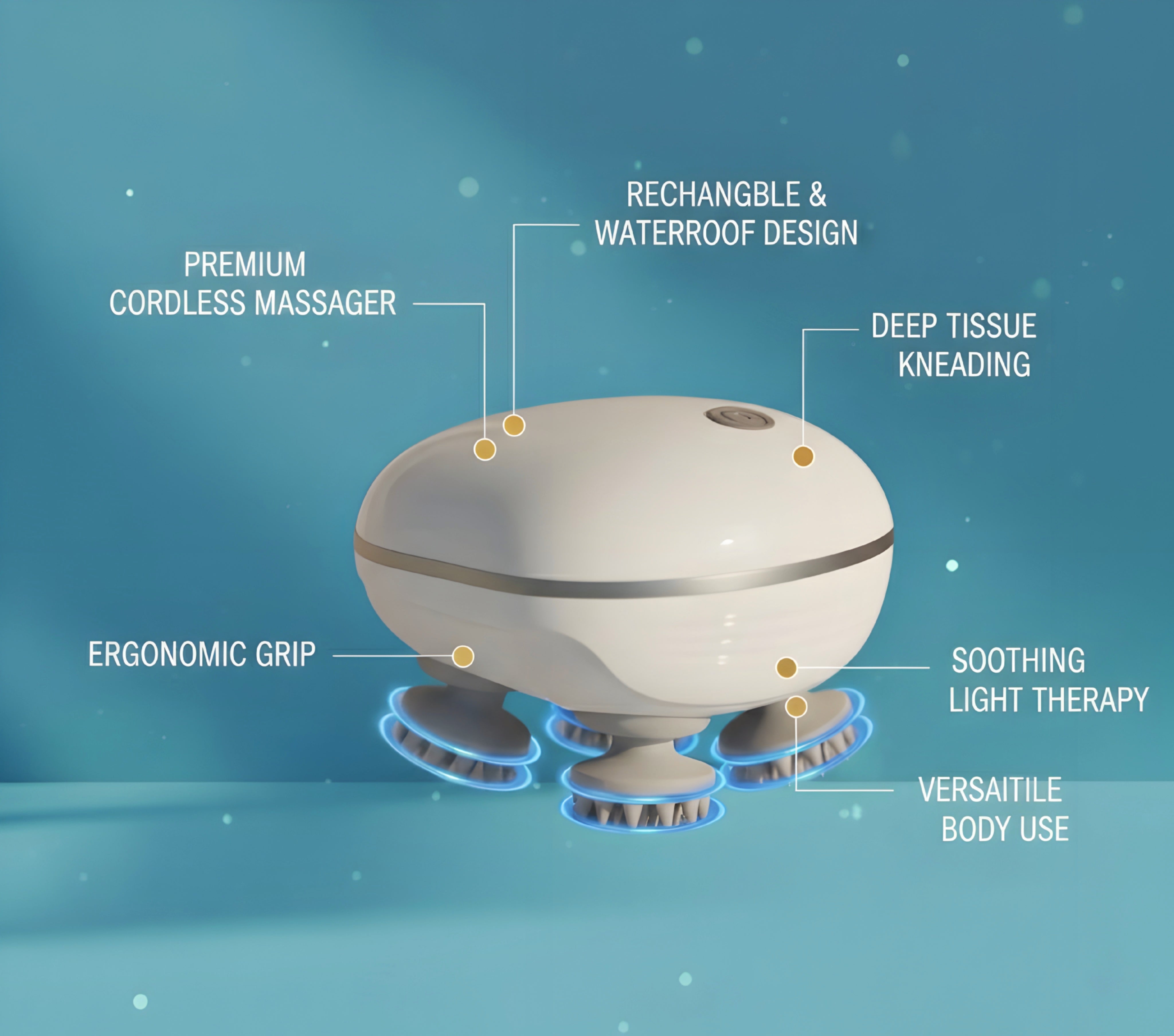 Rechargeable Scalp Massager for Hair Growth | Electric Head Massager